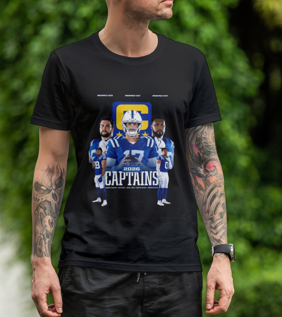 Colts Football 2026 Captains Sports Team T-Shirt