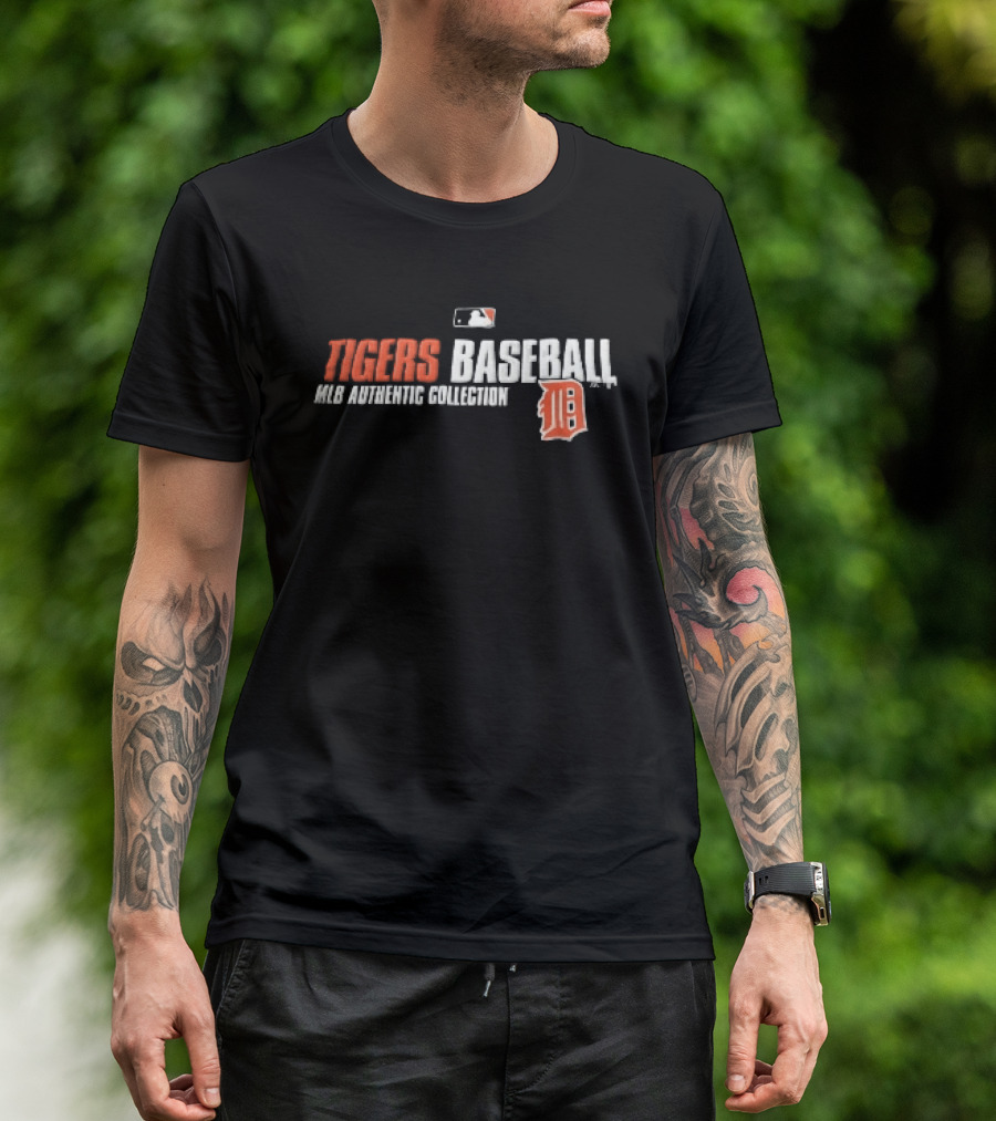 Detroit Tigers MLB Authentic Collection Old English D Baseball T-Shirt