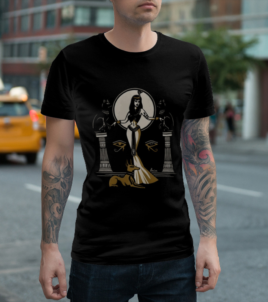 Egyptian Goddess Anubis Cats Iconic Ancient T-Shirt
