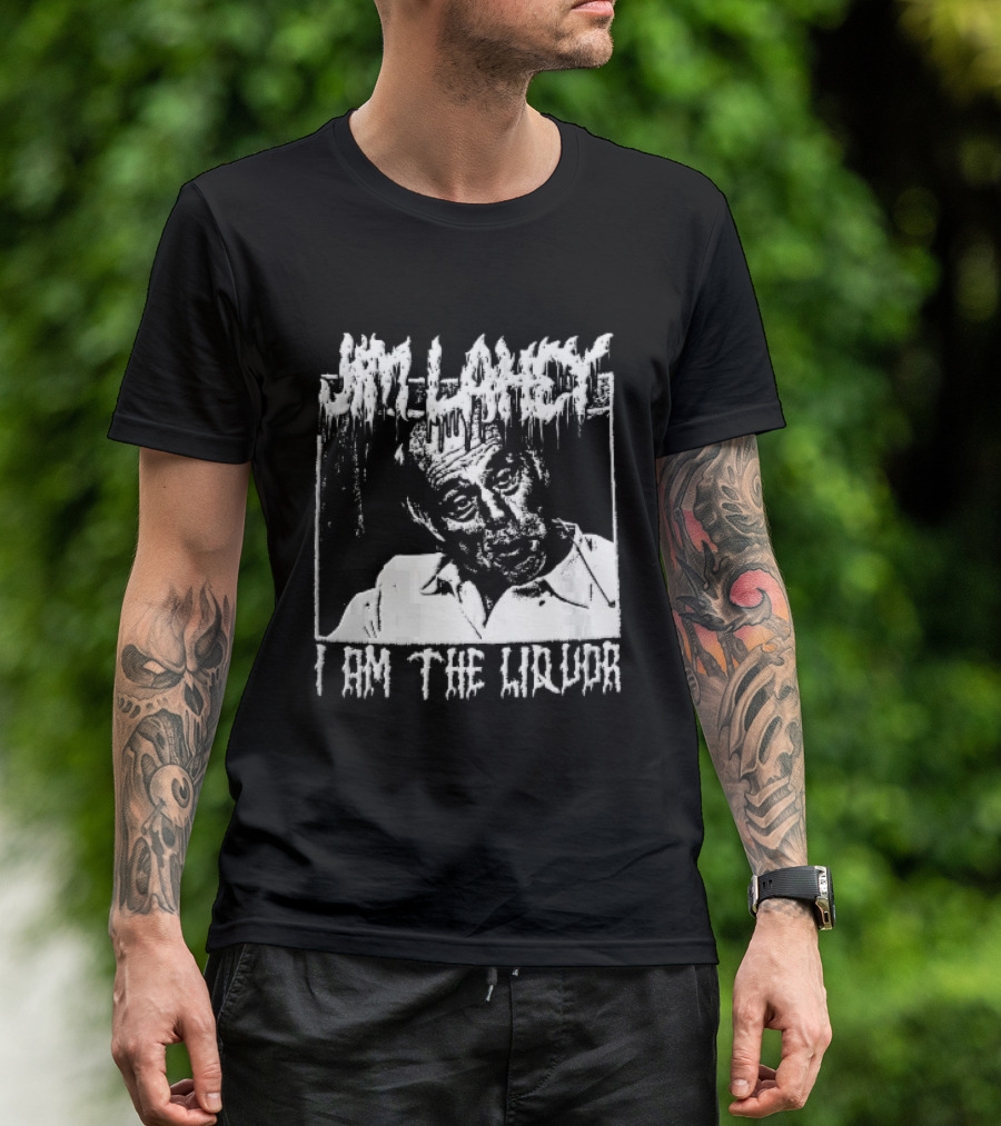 Jim Lahey I Am The Liquor Death Metal Halftone T-Shirt