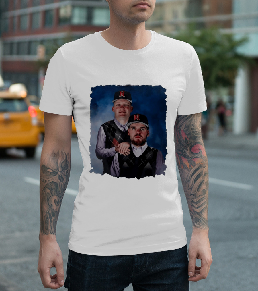 Brock Wilken And Luke Step Brothers N Cap Baseball T-Shirt