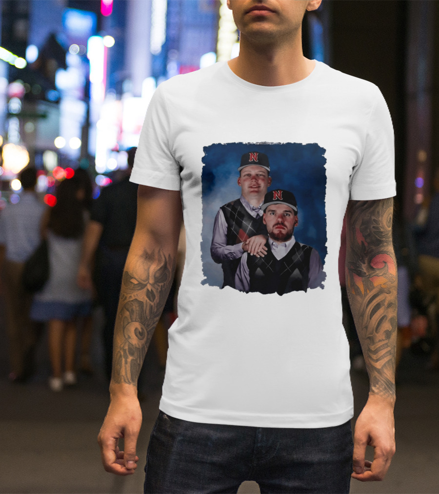 Brock Wilken And Luke Step Brothers N Cap Baseball T-Shirt
