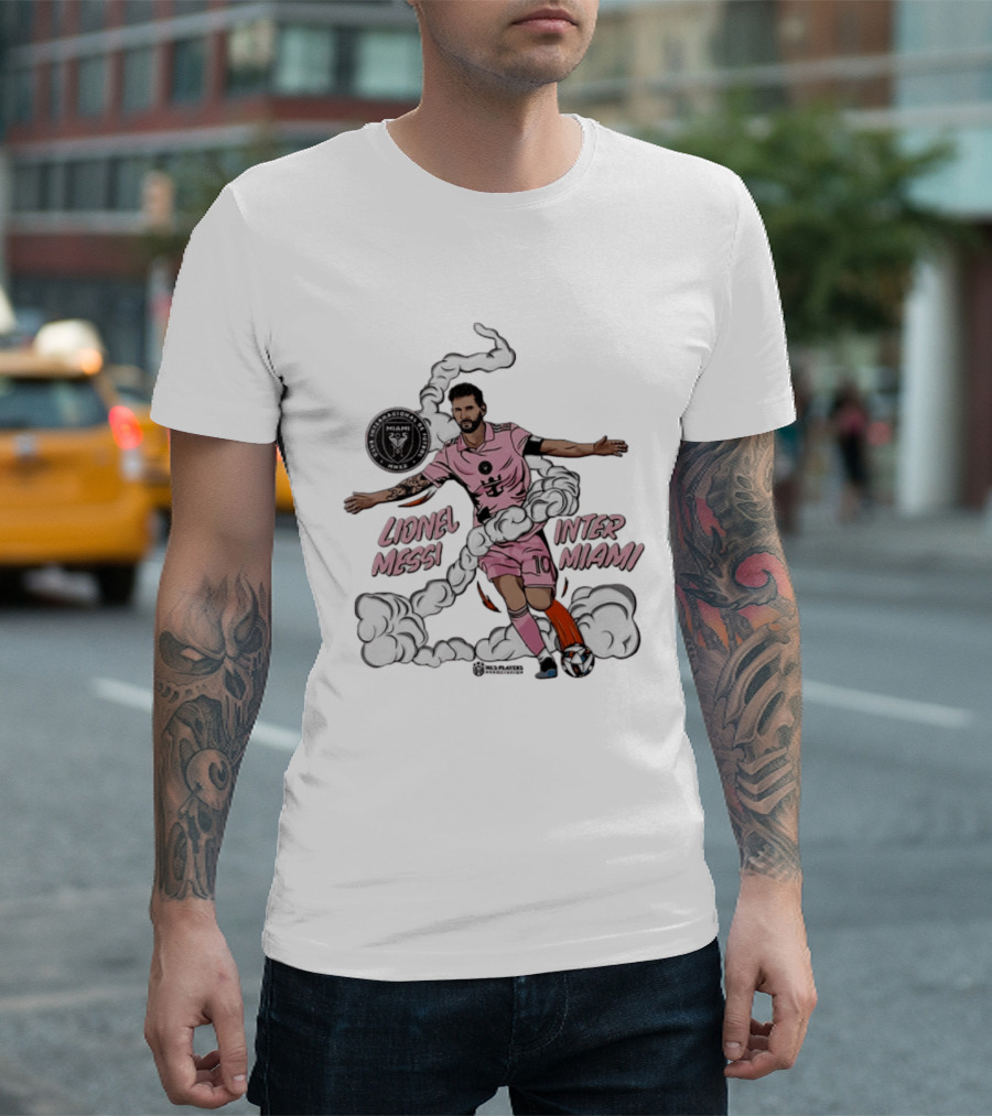 Lionel Messi Inter Miami CF 10 Soccer Player Pose MLS T-Shirt