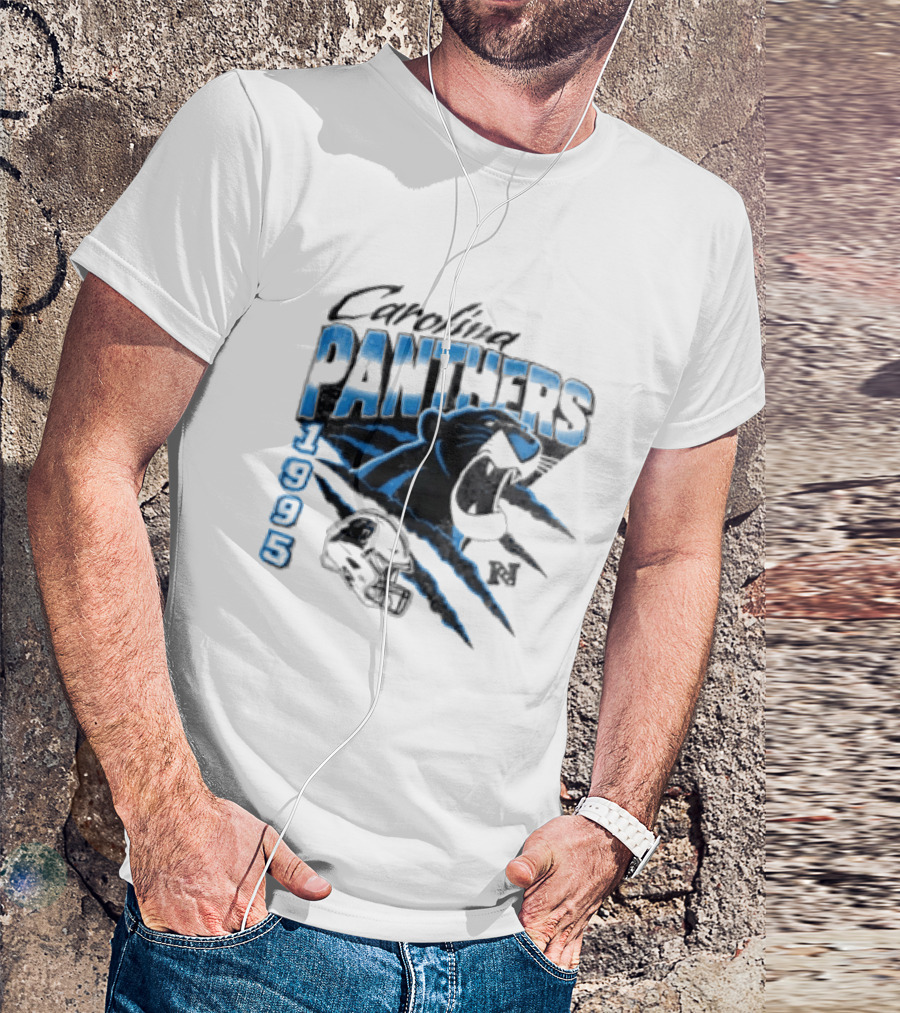 Carolina Panthers 1995 Bagheera All Star Scratch Claws T-Shirt