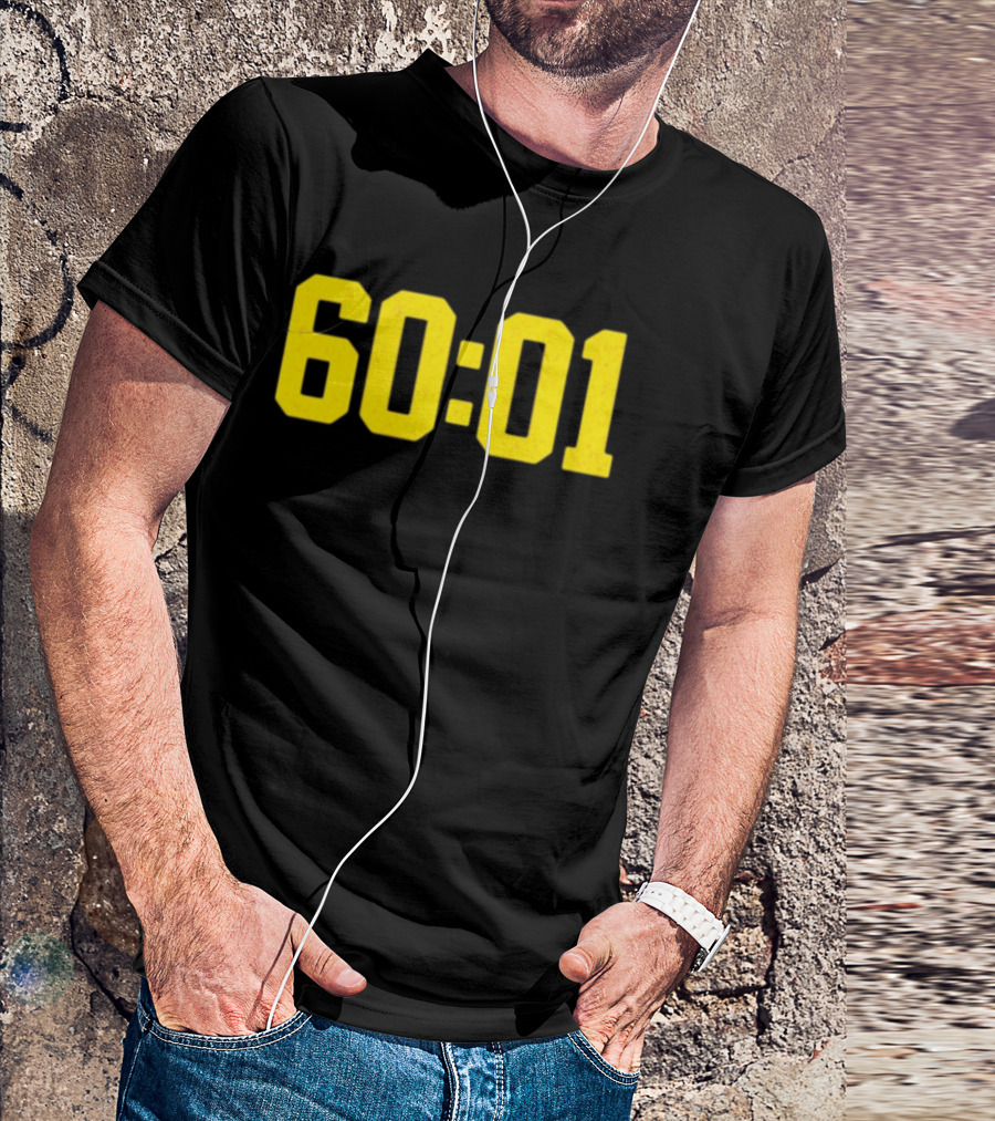 Michigan Wolverines 60 01 Sports Team Victory Time Code T-Shirt