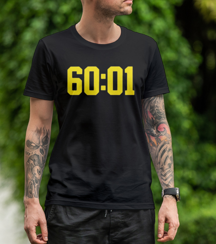 Michigan Wolverines 60 01 Sports Team Victory Time Code T-Shirt