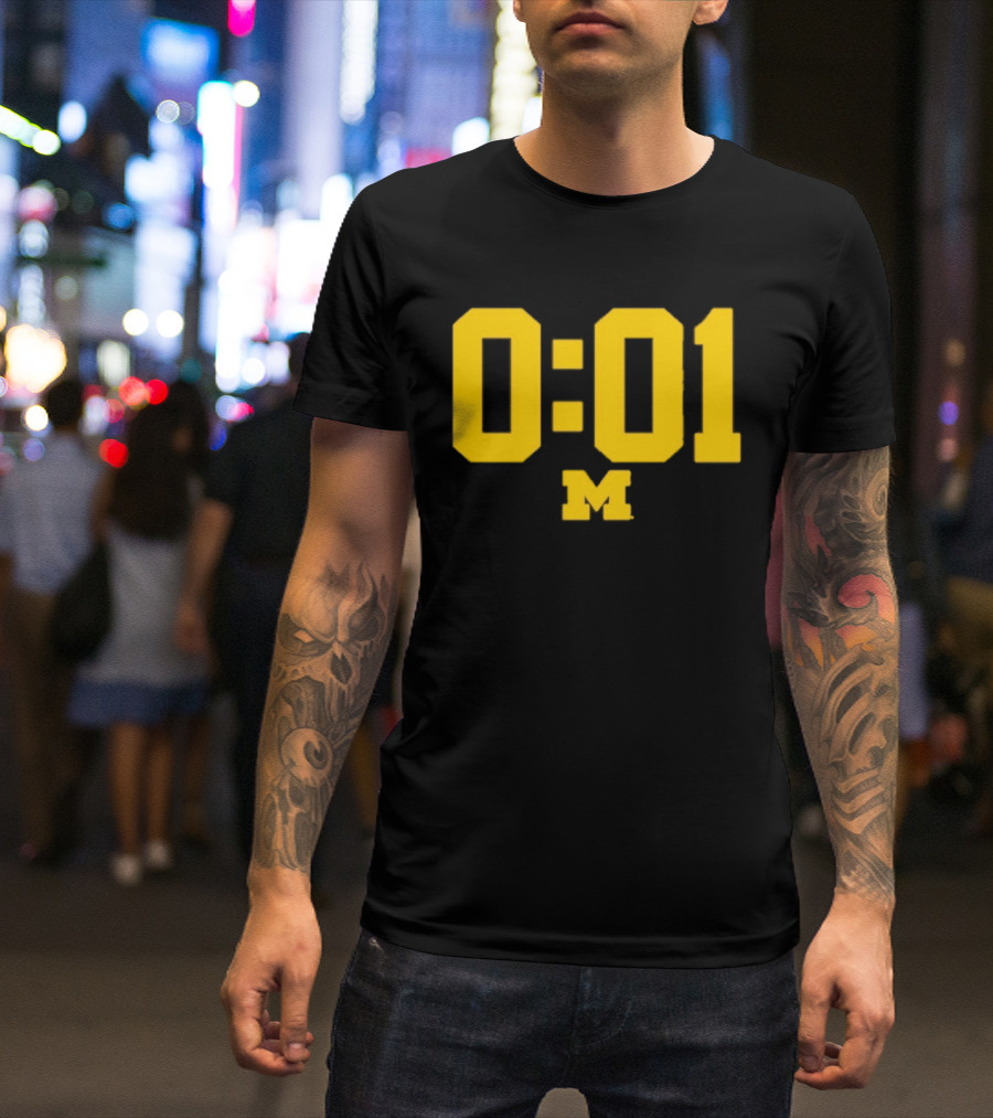 Michigan Wolverines 0.01 Seconds M T-Shirt