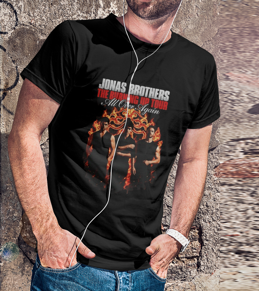 Jonas Brothers Burning Up Tour All Over Again 2026 Music Concert T-Shirt