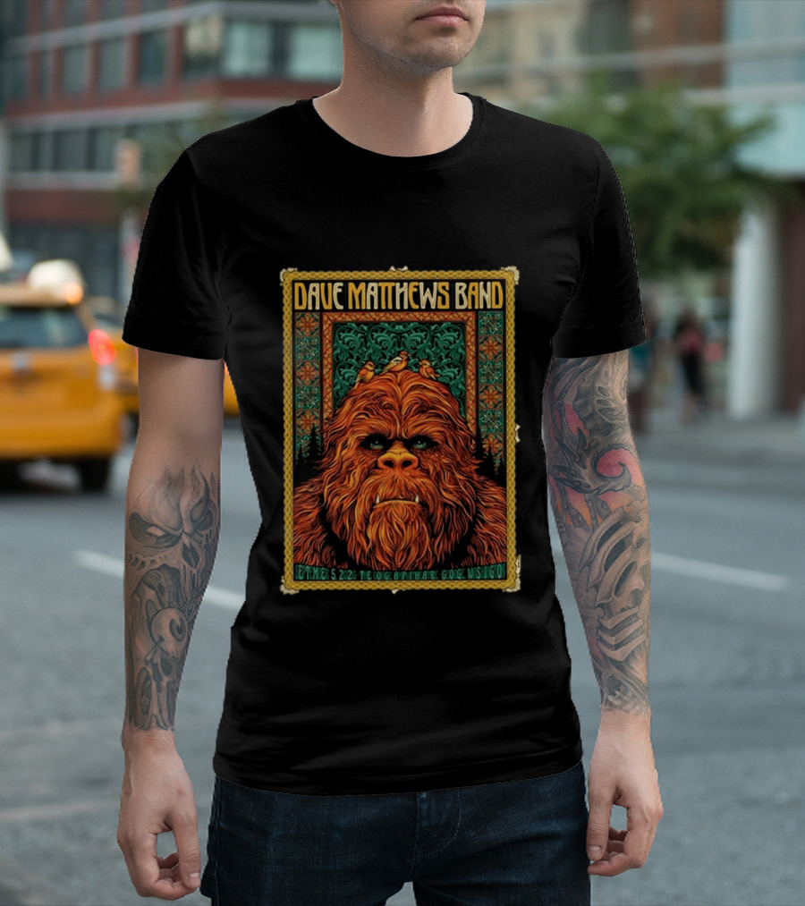 Dave Matthews Band The Gorge Amphitheatre George WA September 5 2026 Event With Orange Creature And Birds T-Shirt
