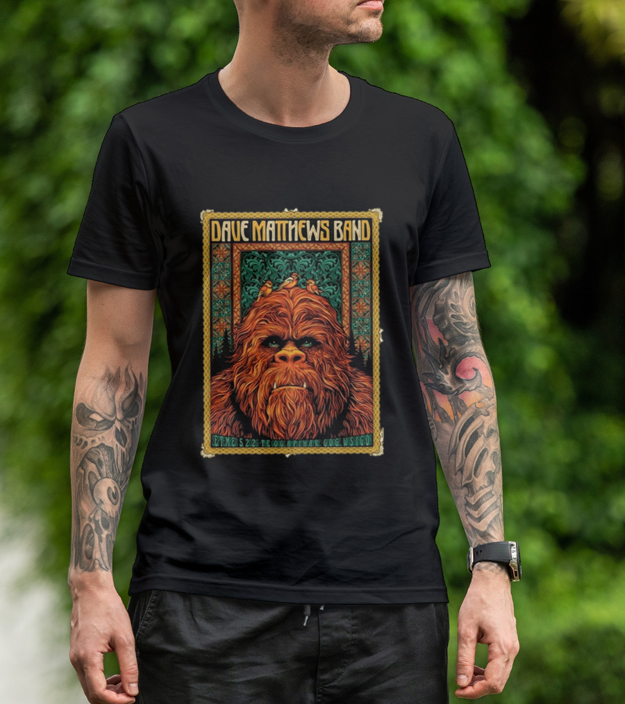 Dave Matthews Band The Gorge Amphitheatre George WA September 5 2026 Event With Orange Creature And Birds T-Shirt