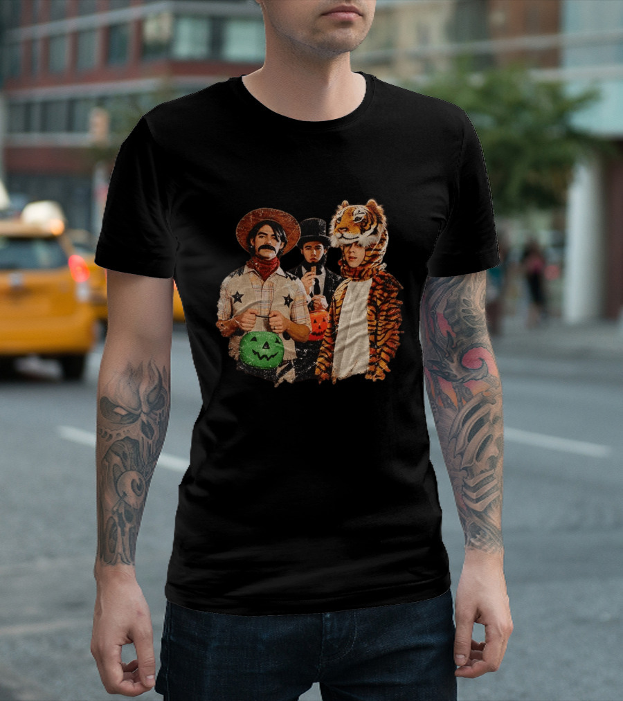 Jonas Brothers Cowboy Tiger Top Hat Halloween Costume Fun T-Shirt