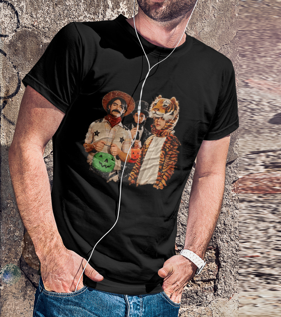 Jonas Brothers Cowboy Tiger Top Hat Halloween Costume Fun T-Shirt