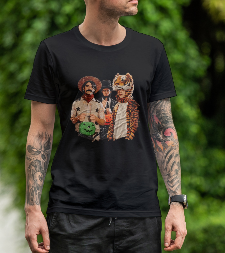 Jonas Brothers Cowboy Tiger Top Hat Halloween Costume Fun T-Shirt