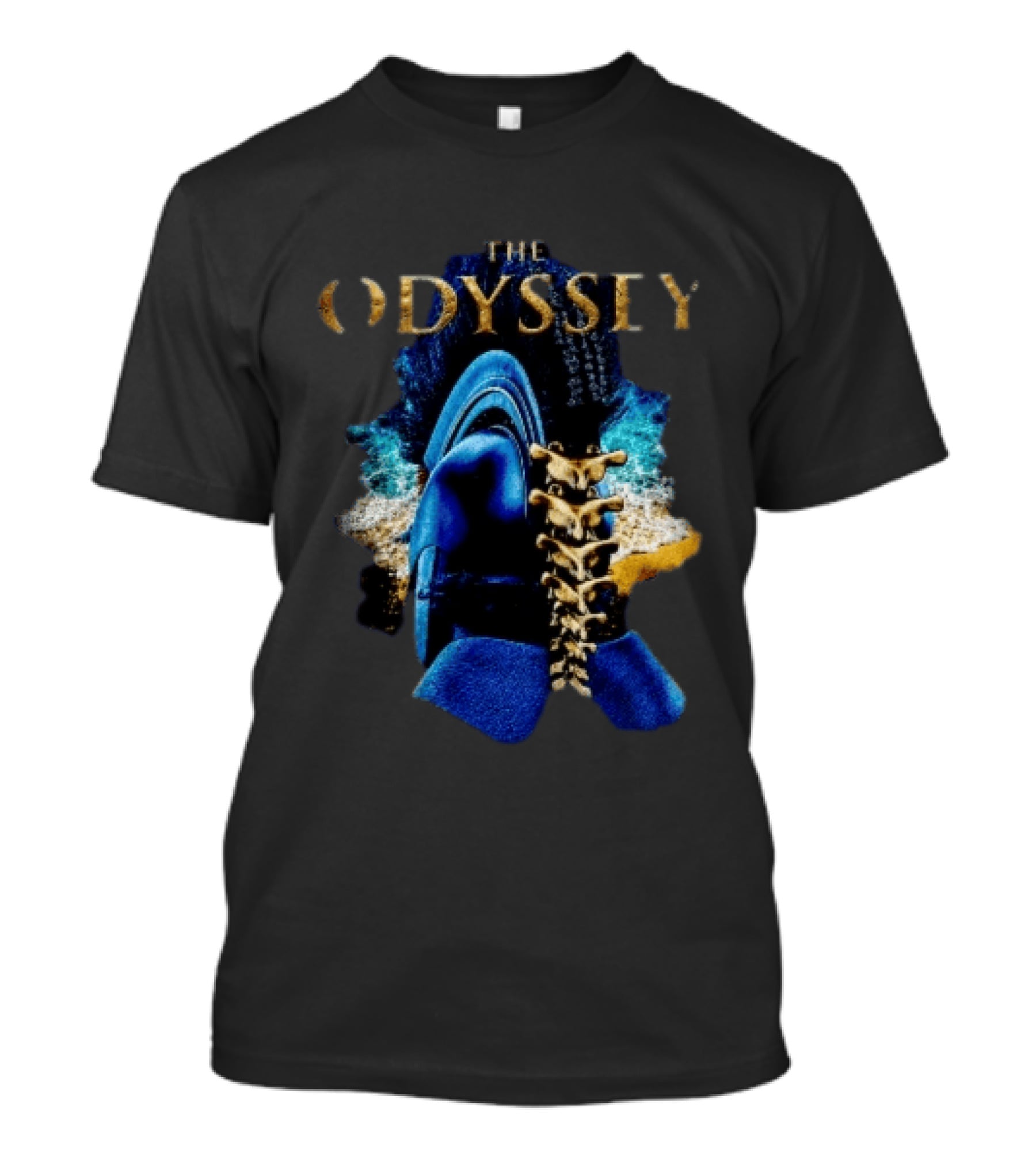 The Odyssey Warrior Helmet Spinal Cord Spine T-Shirt