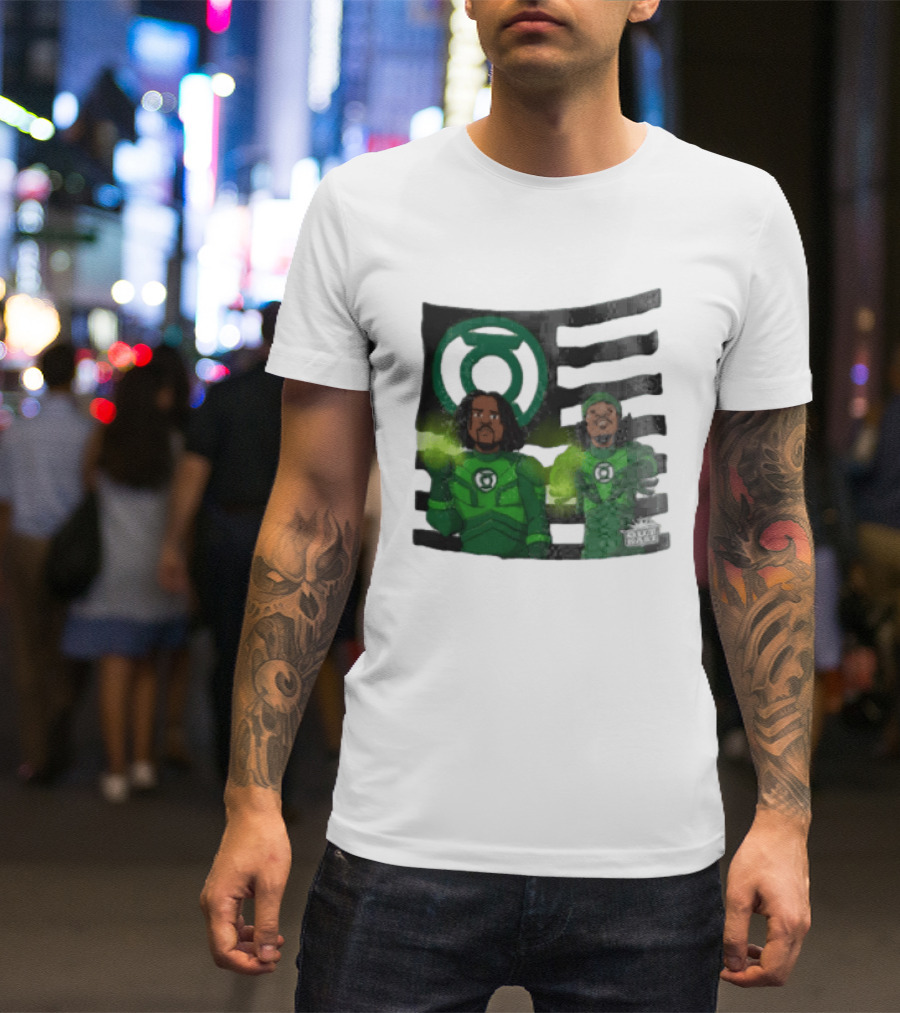 Lanterns X OutKast Comic Superheroes Green Light Power T-Shirt