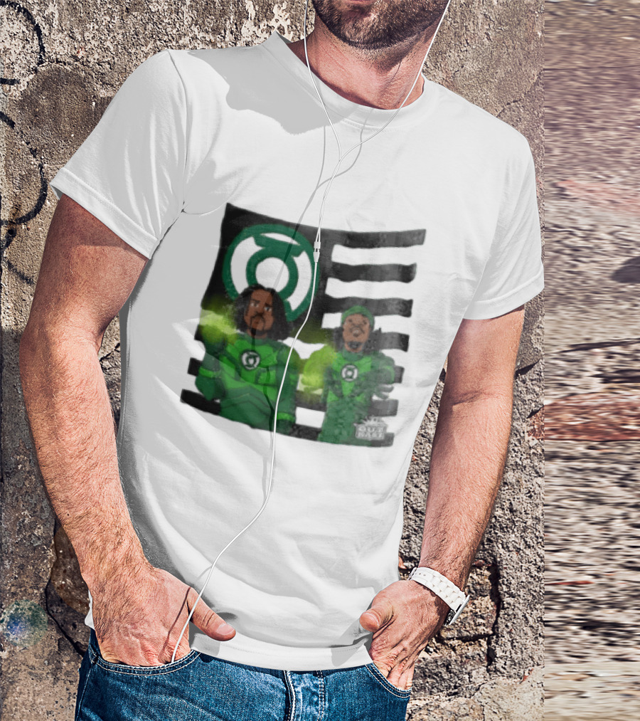 Lanterns X OutKast Comic Superheroes Green Light Power T-Shirt