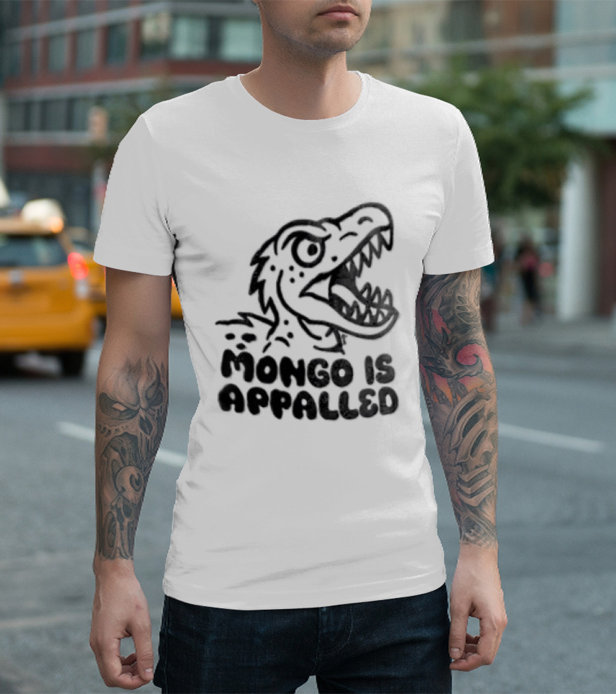 Mongo Is Appalled Dinosaur Rex Reaction T-Shirt