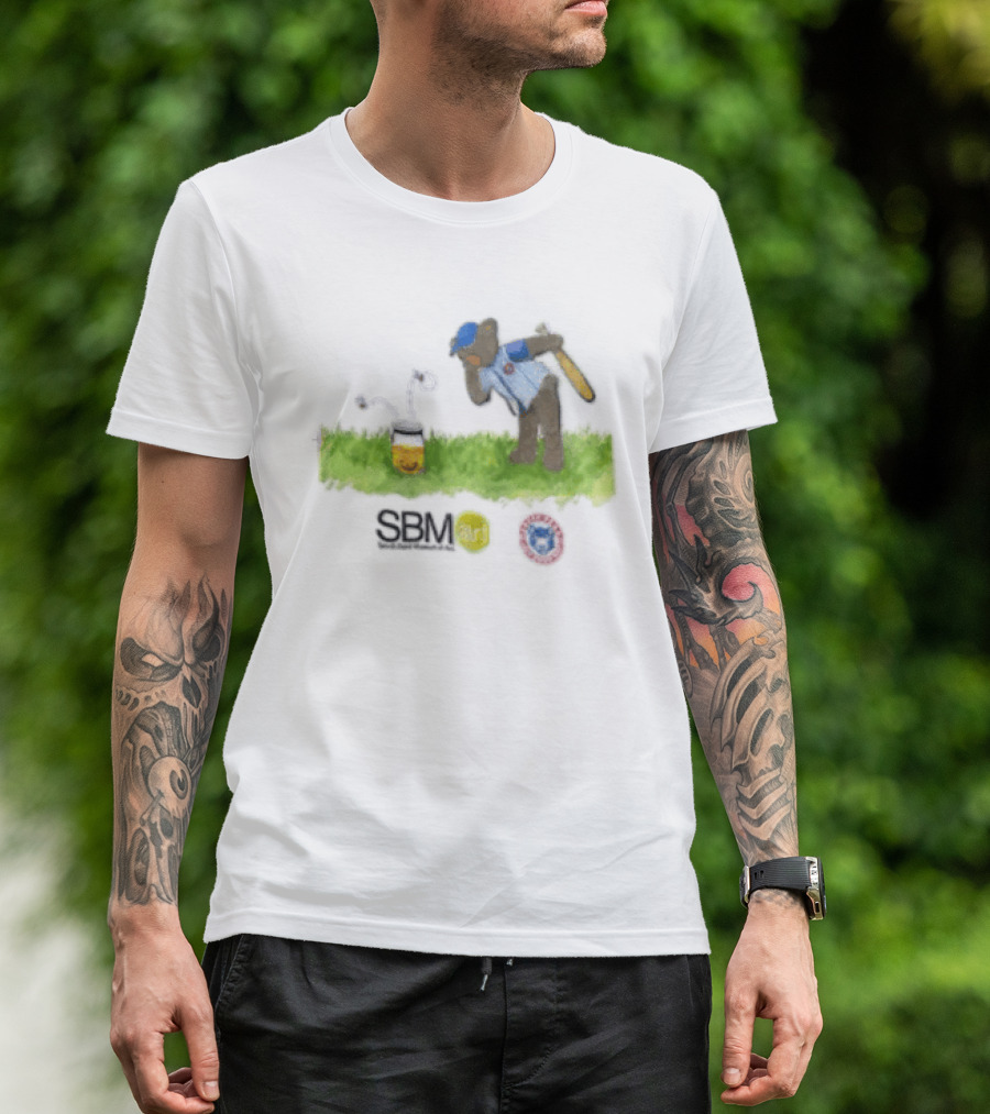 SB Mart South Bend Cubs Baseball Bear Museum T-Shirt