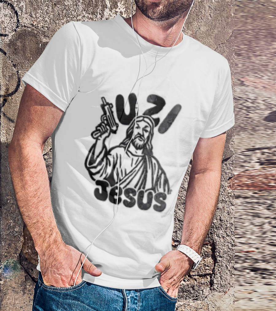 Uzi Jesus Iconic Urban Style Trend T-Shirt