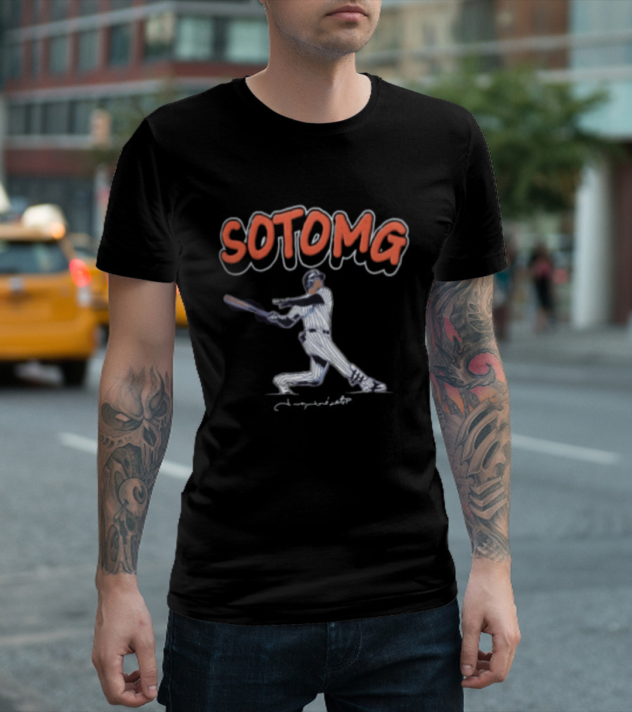 Juan Soto Sotomg New York Mets Baseball MLB Player Yankees Pinstripe Jersey T-Shirt