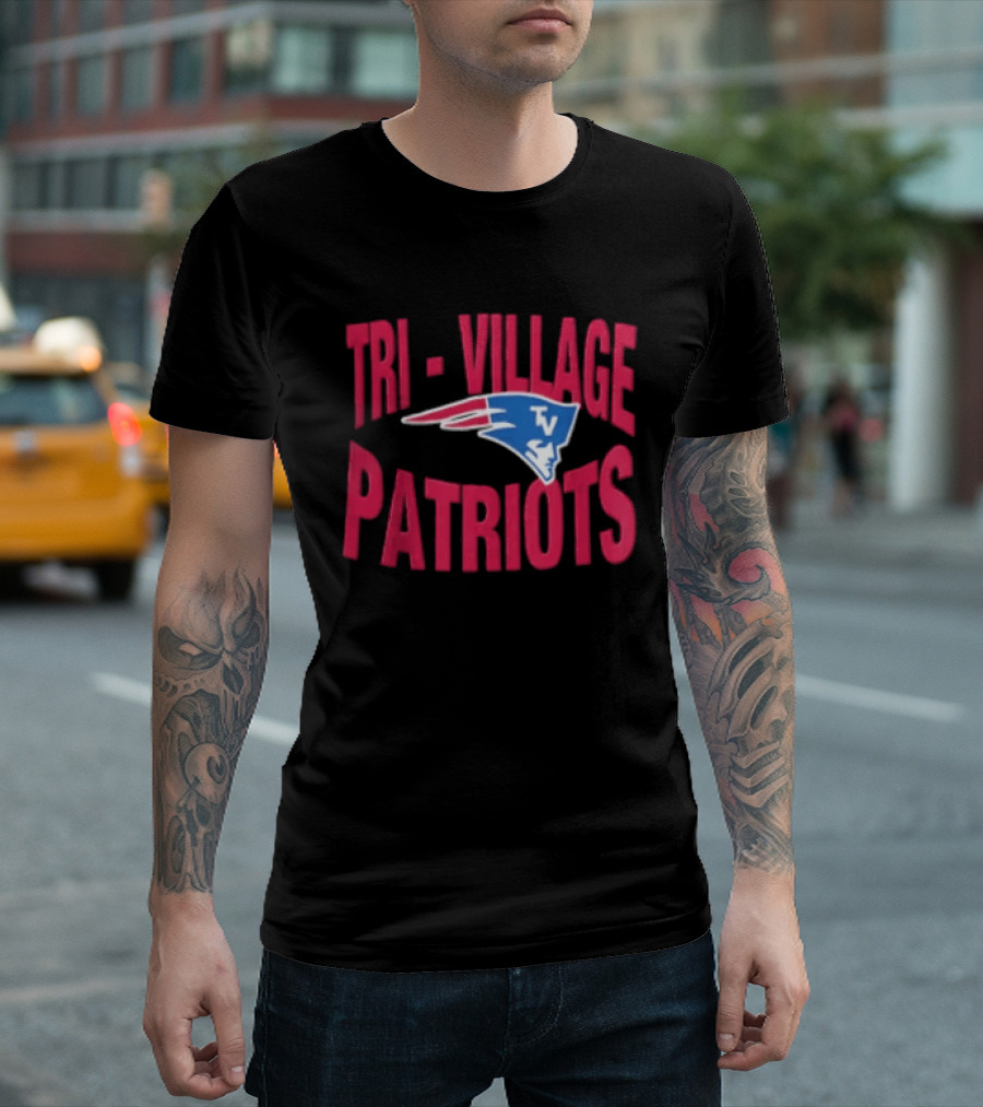 Tri Village Patriots New England Patriots Football 2026 Logo TV T-Shirt