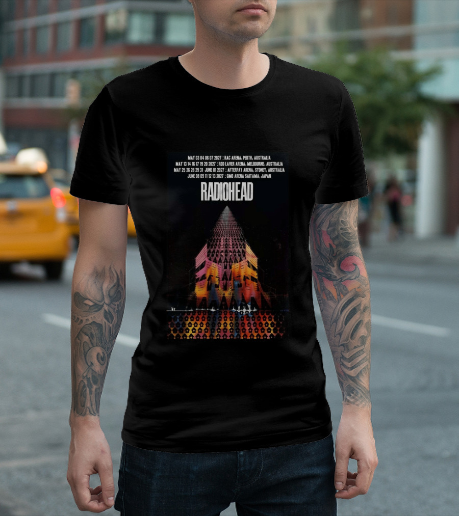 Radiohead 2027 Australia And Japan Tour Perth Melbourne Sydney Saitama May June Concert Dates T-Shirt