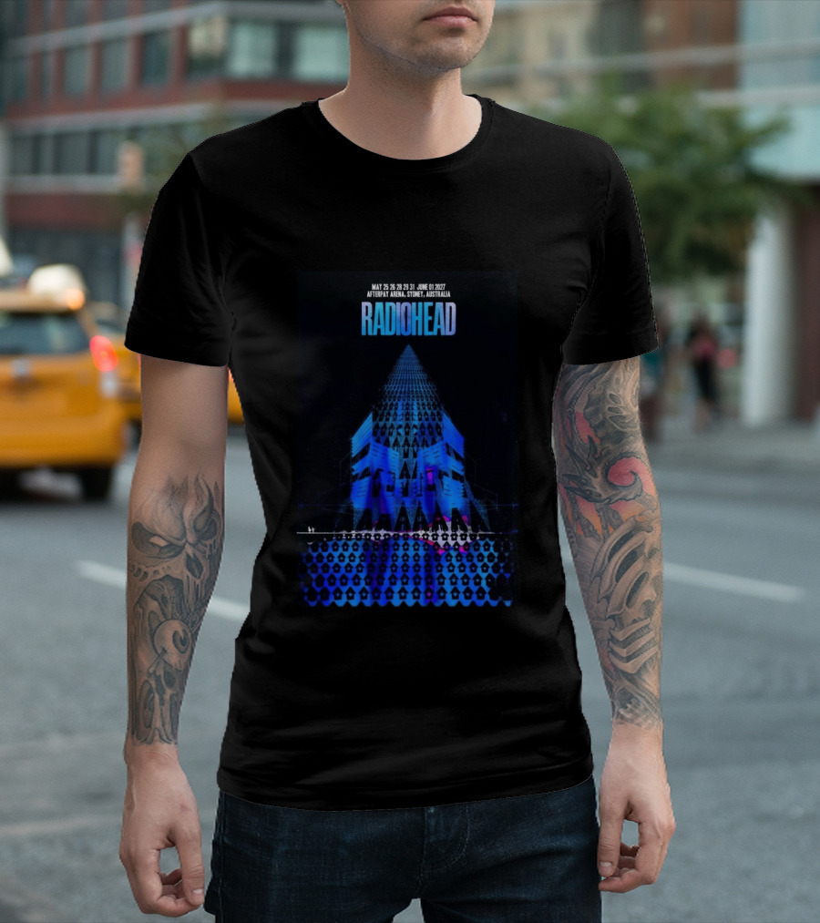 Radiohead Sydney Australia 2027 Afterpay Arena May 25 26 28 29 31 June 1 Concert T-Shirt