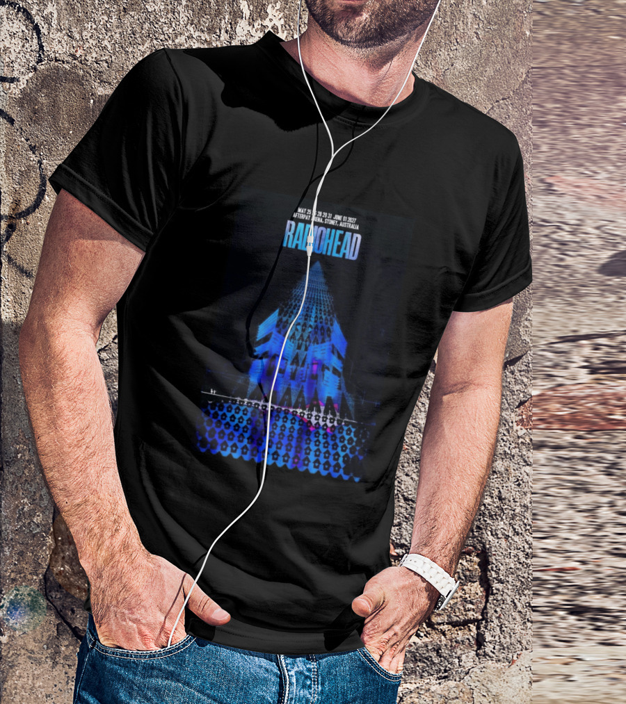 Radiohead Sydney Australia 2027 Afterpay Arena May 25 26 28 29 31 June 1 Concert T-Shirt