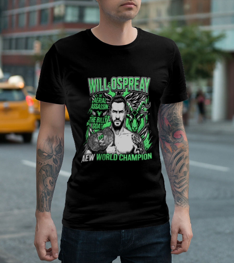 Will Ospreay Aerial Assassin Billy Goat World Champion T-Shirt
