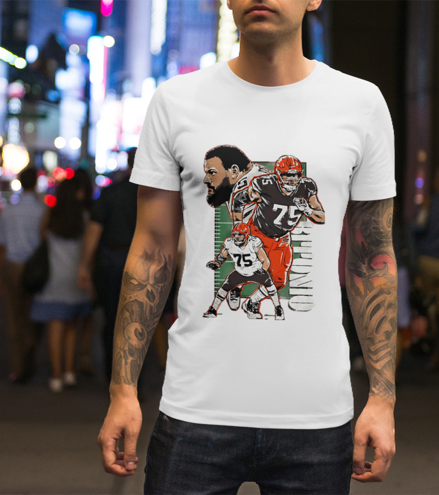 2025 Joel Bitonio Meet And Greet Browns Player Number 75 T-Shirt