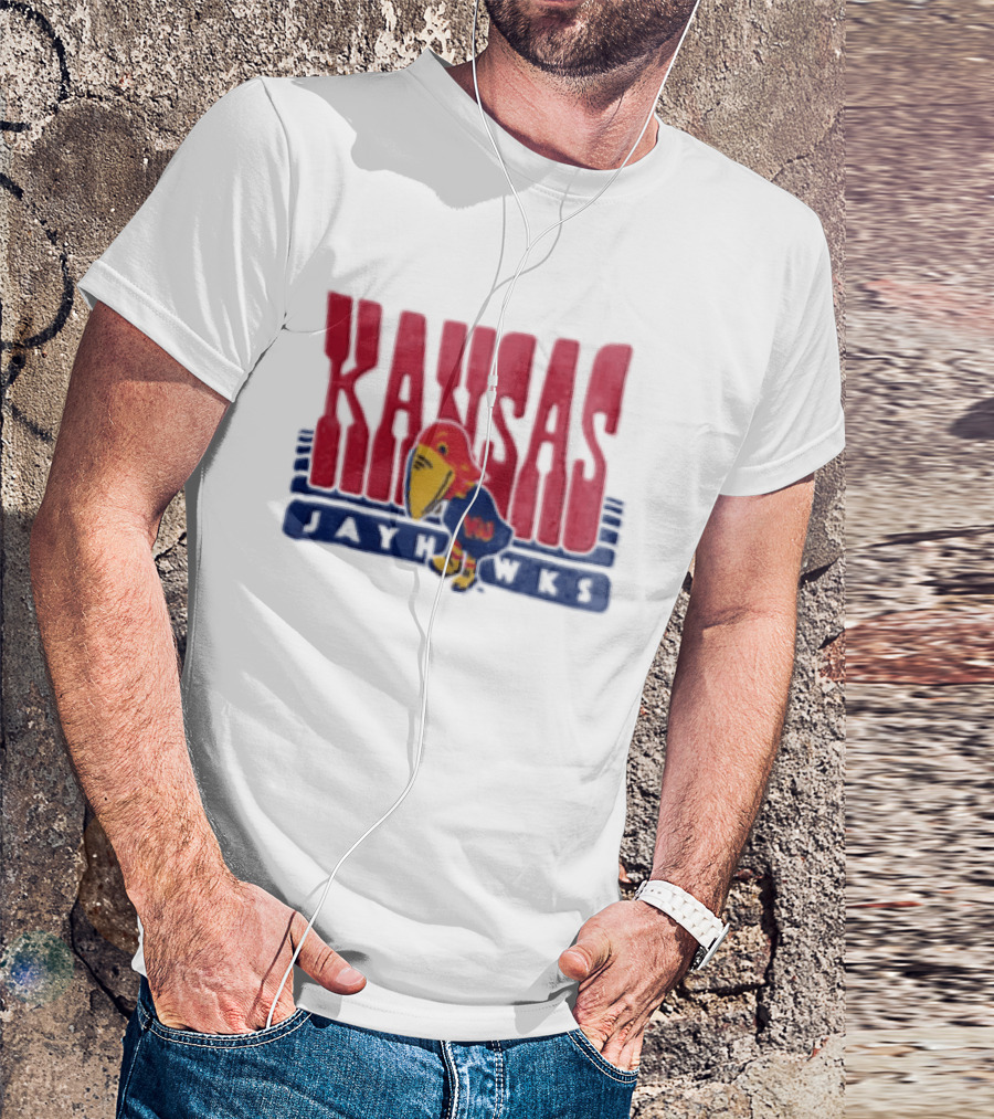 Kansas Jayhawks Big Jay Basketball NBA T-Shirt