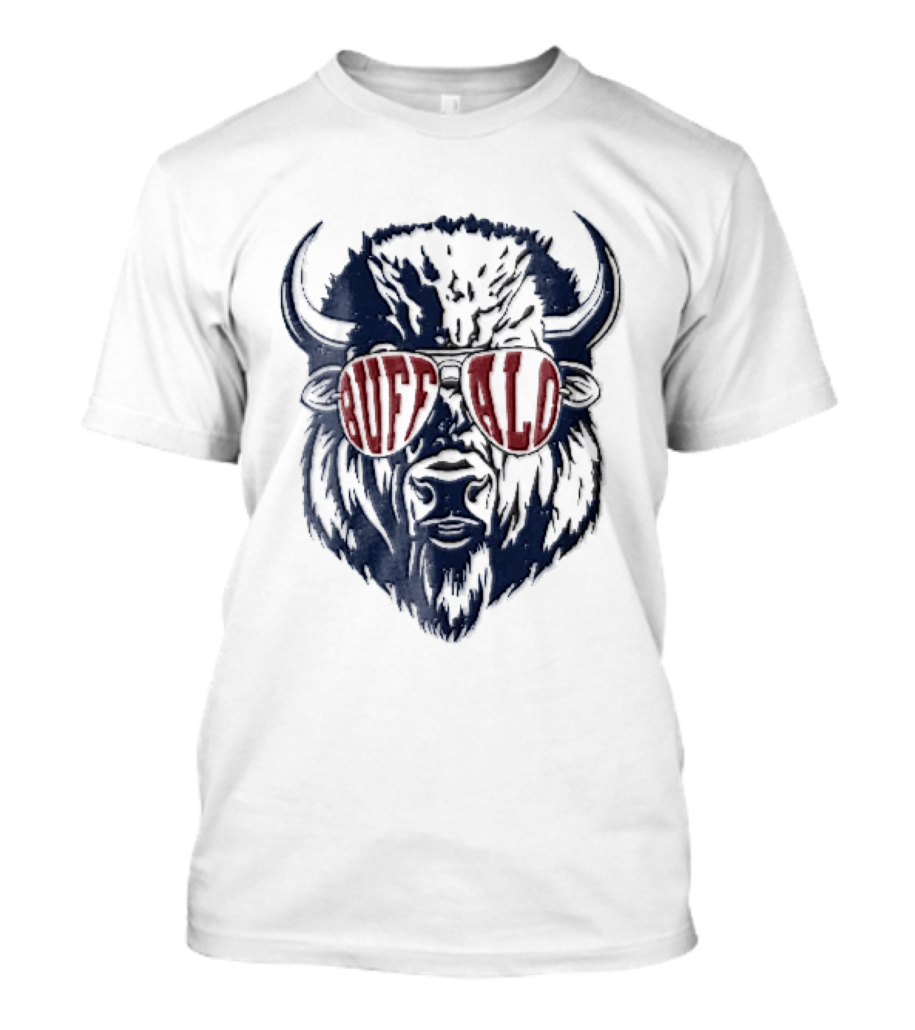 Buffalo Distressed Bison Aviator Sunglasses T-Shirt