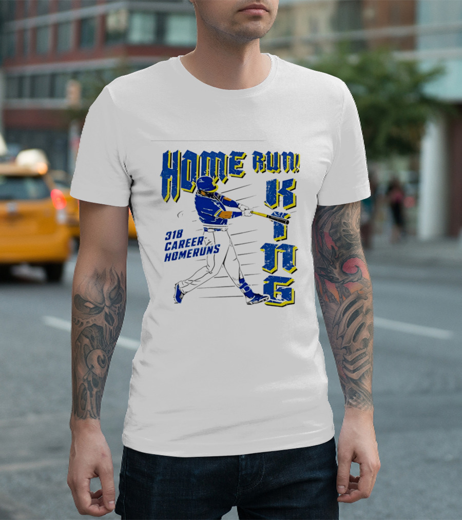 Home Run King 318 Career Homeruns Baseball Player T-Shirt