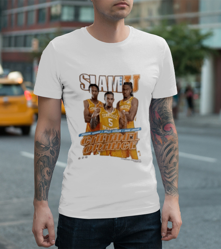 Slam University Tennessee Channel Orange Jordan Gainey Zakai Zeigler Chaz Lanier T-Shirt