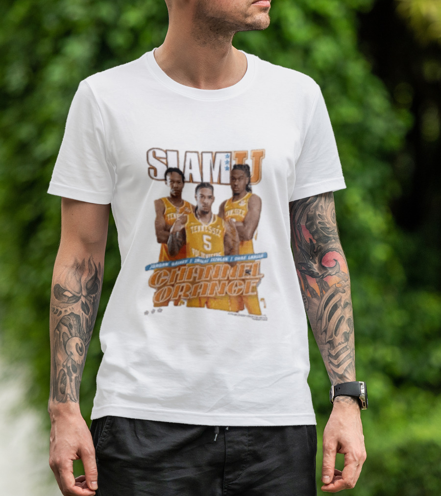 Slam University Tennessee Channel Orange Jordan Gainey Zakai Zeigler Chaz Lanier T-Shirt