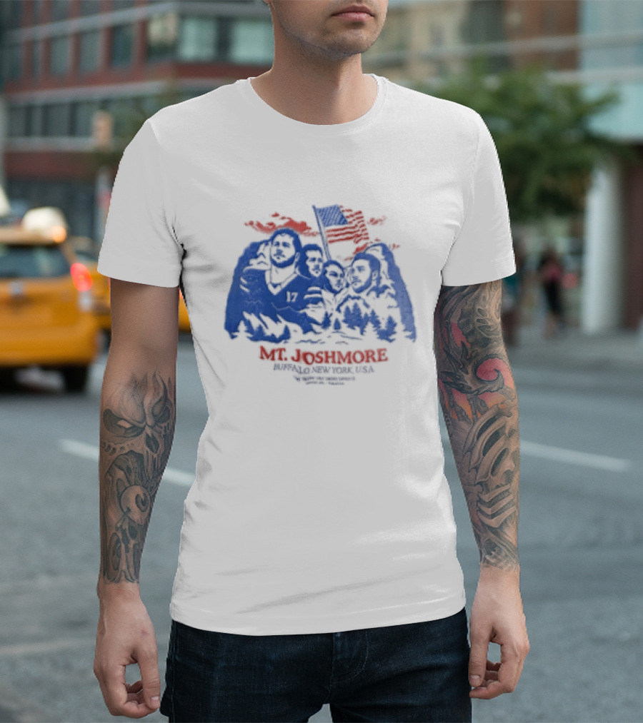 Mt. Joshmore Buffalo New York USA Josh Allen Football Fans Collectible T-Shirt
