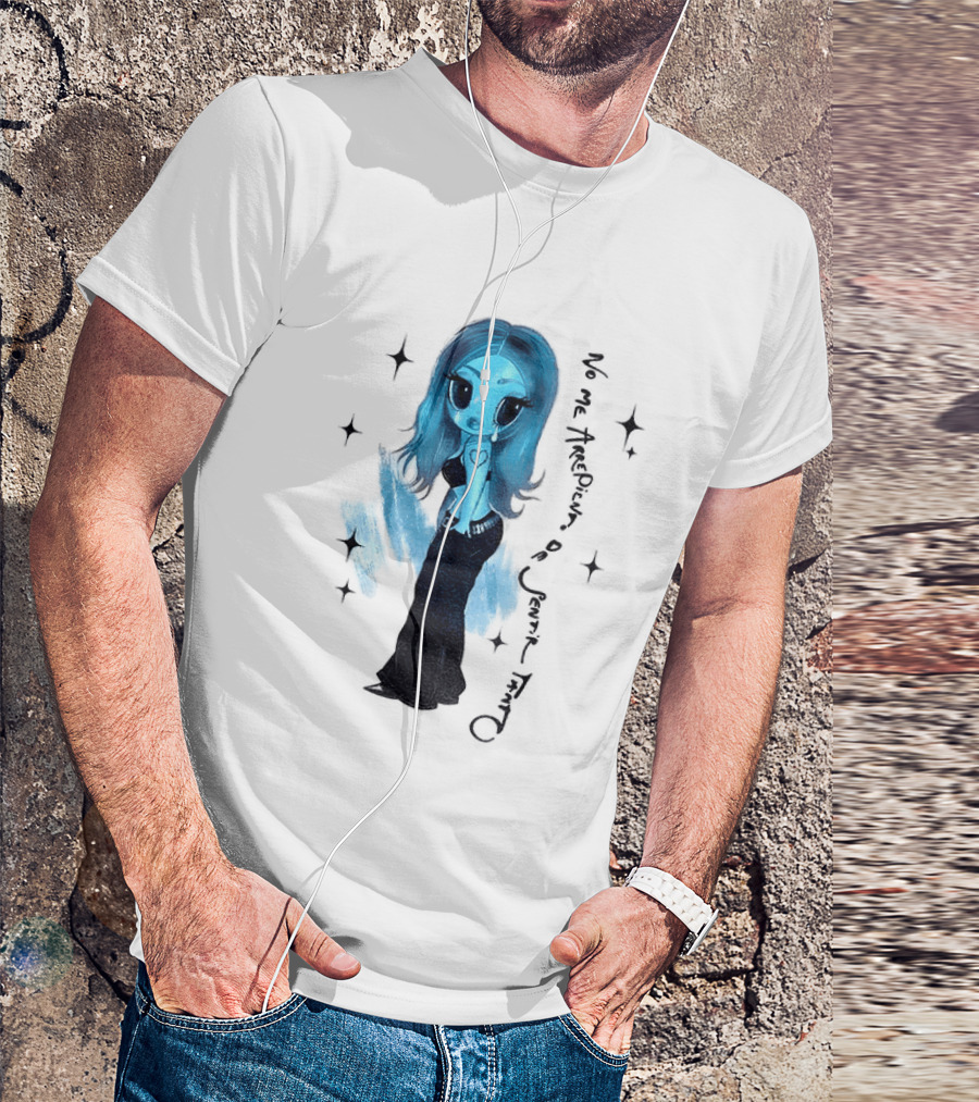 Karol G No Me Arrepiento De Sentir Tanto Blue Cartoon T-Shirt