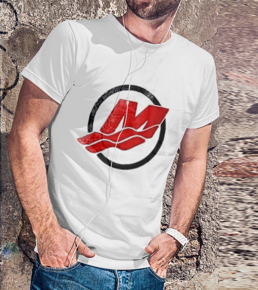 Motorsport Oversized Red M With Wave Racing T-Shirt