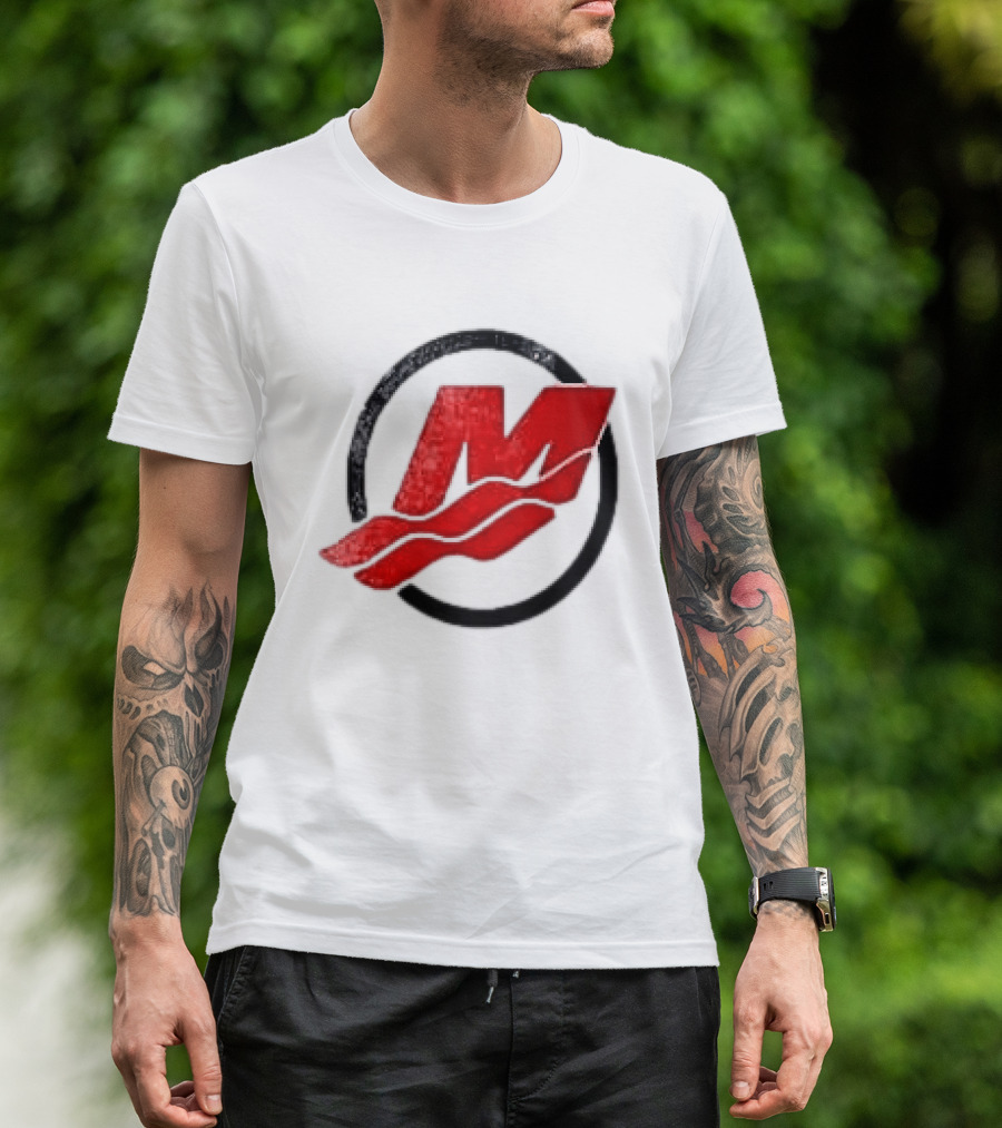Motorsport Oversized Red M With Wave Racing T-Shirt