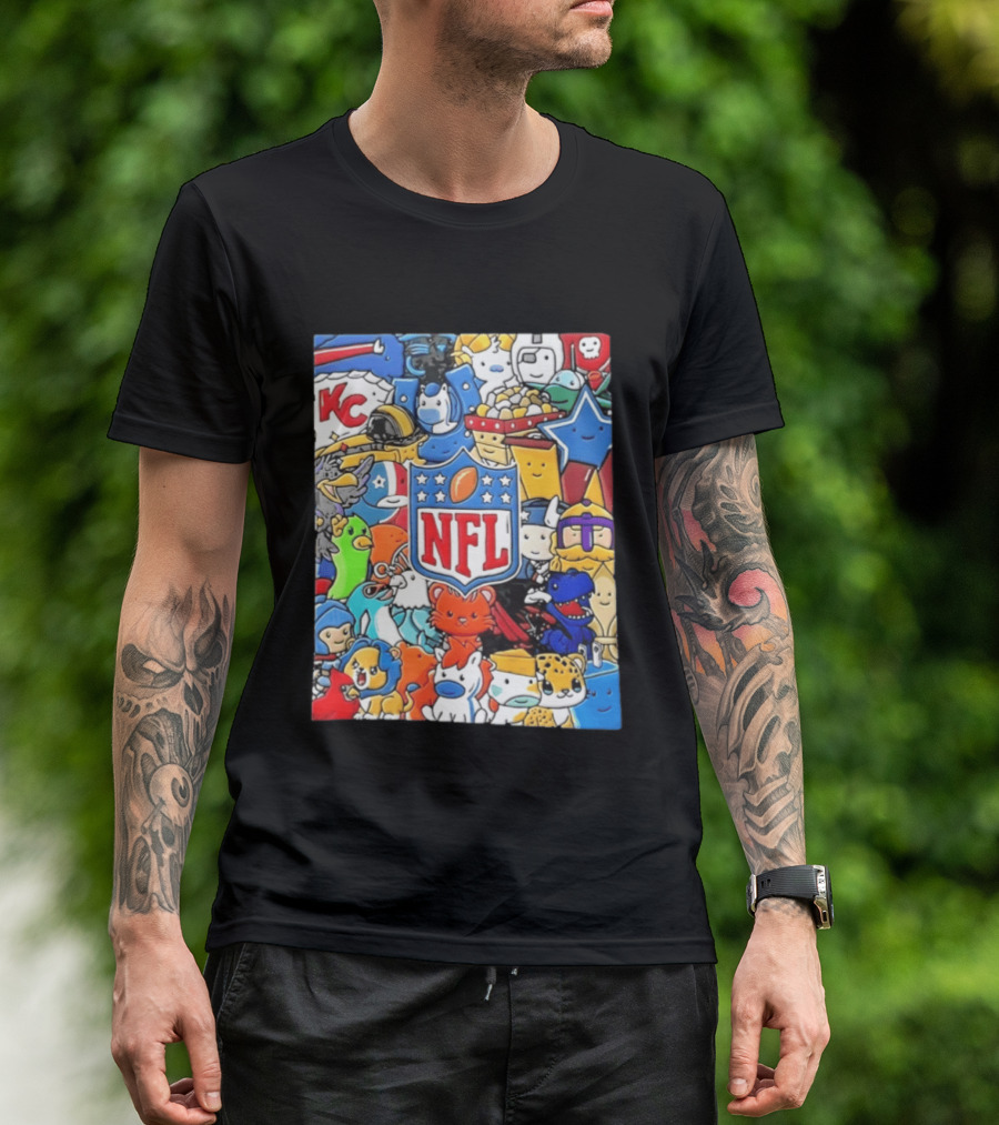 NFL KC Mascots And Football Is Officially Back 2026 T-Shirt