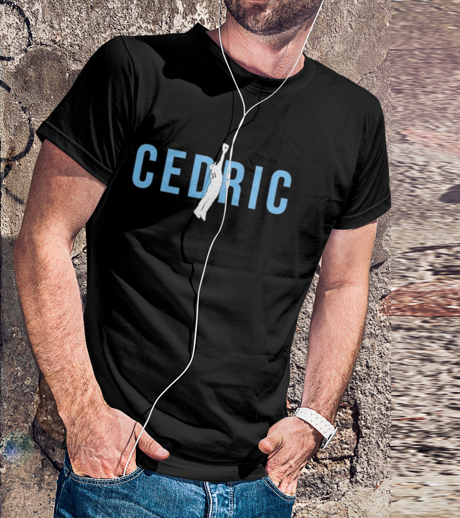 Cedric Baseball Player Jumping Catch T-Shirt
