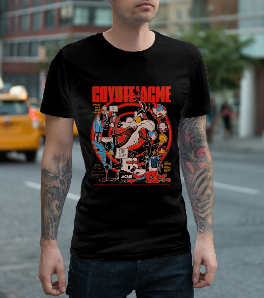 Coyote Vs Acme Based On A True Story Warner Bros Animation T-Shirt
