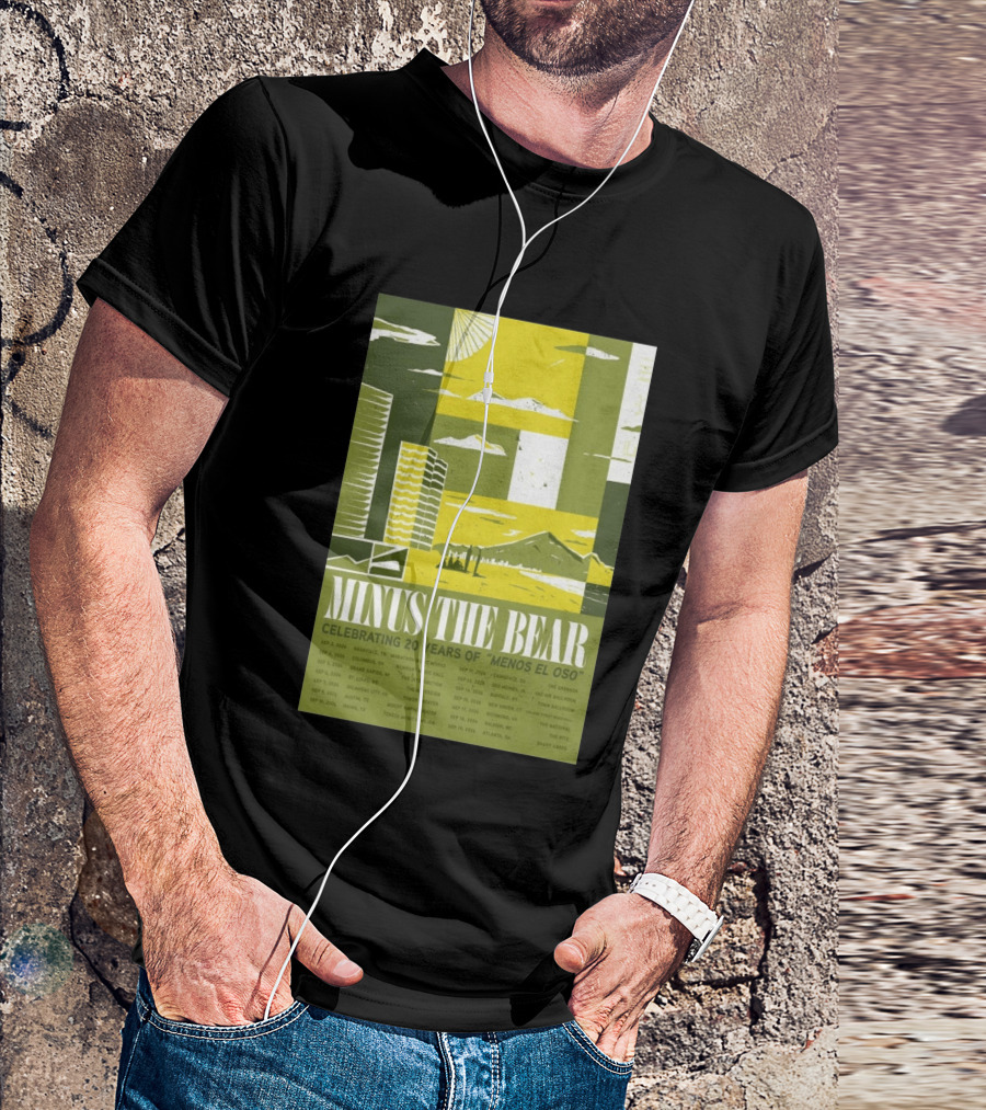 Minus The Bear Celebrating 20 Years Of Menos El Oso 2026 US Tour Dates T-Shirt