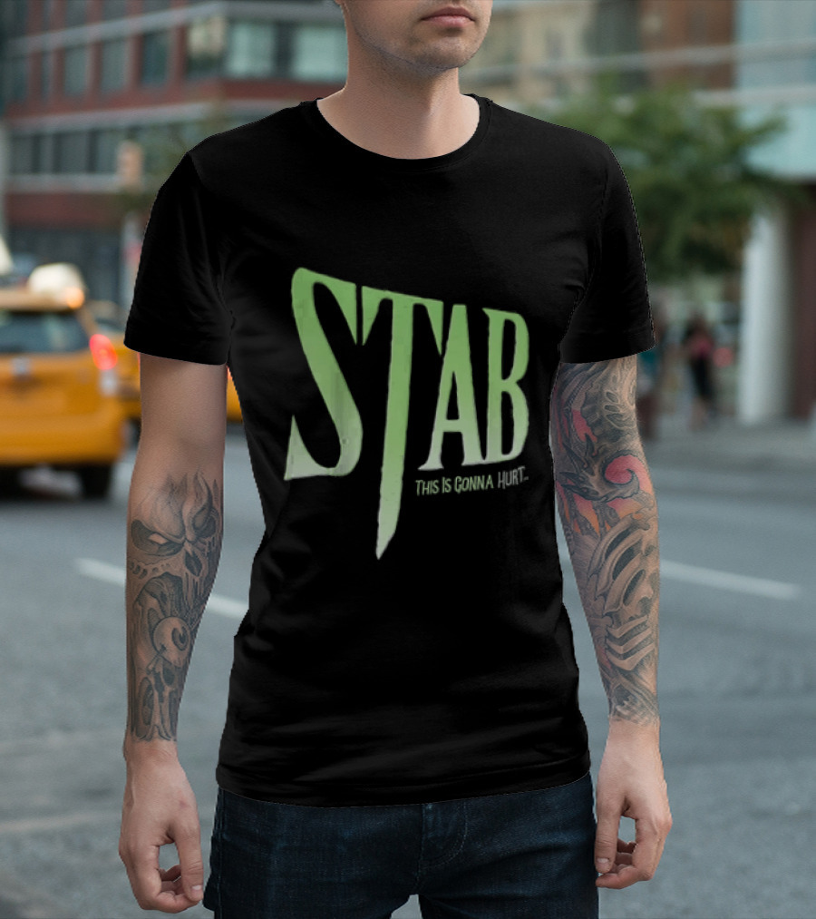 Stab This Is Gonna Hurt Knife Horror Movie T-Shirt