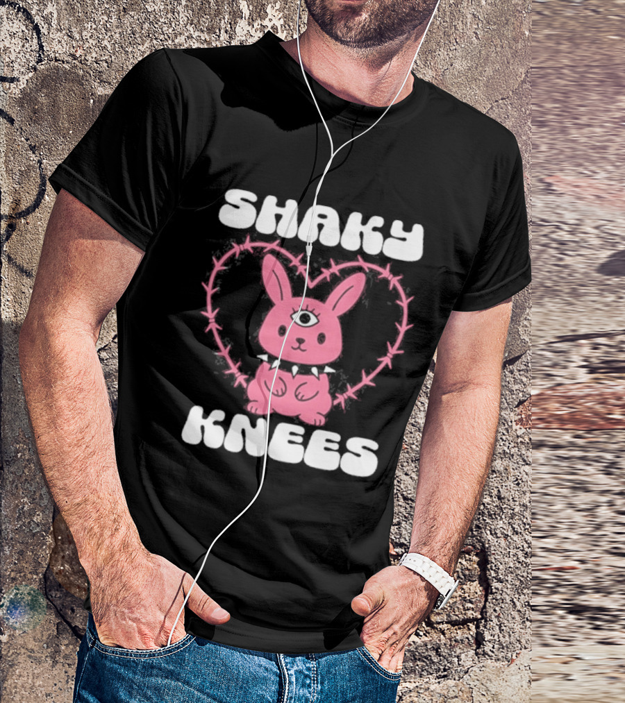 Shaky Knees 2025 Pink Bunny Heart T-Shirt