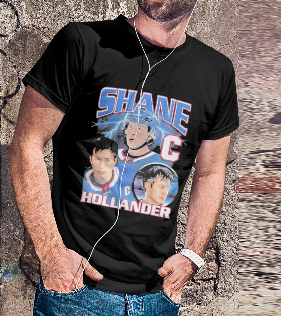 Shane Hollander C Hockey Player Lightning Blue Jersey T-Shirt
