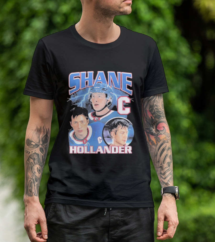 Shane Hollander C Hockey Player Lightning Blue Jersey T-Shirt