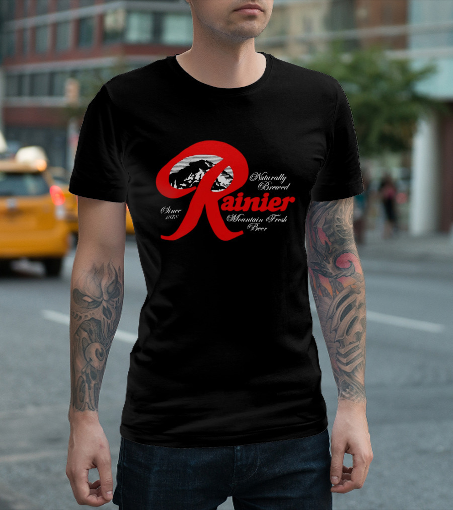 Since 1878 Rainier Naturally Brewed Mountain Fresh Beer T-Shirt