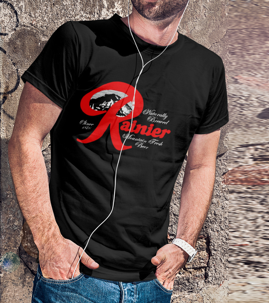 Since 1878 Rainier Naturally Brewed Mountain Fresh Beer T-Shirt