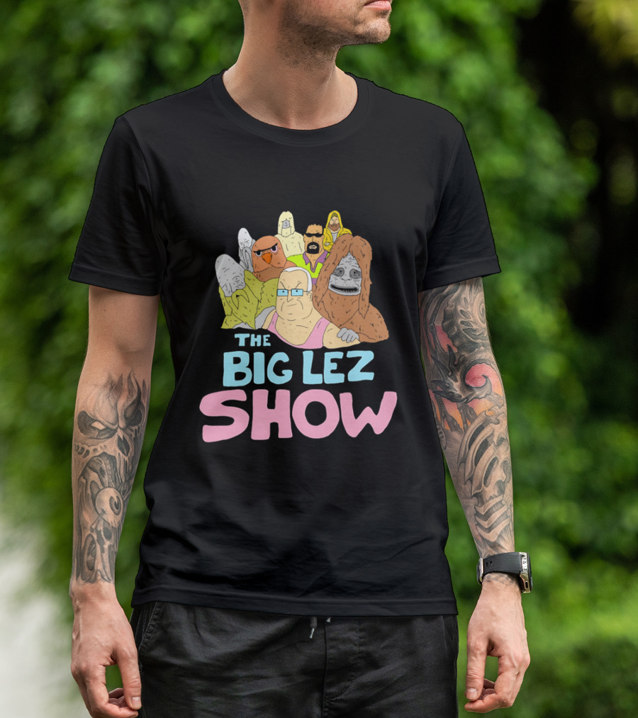 The Big Lez Show Characters Animation Cast Compilation T-Shirt